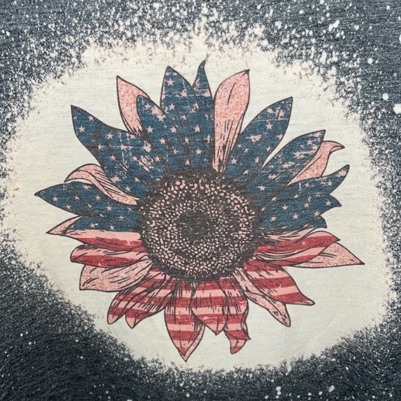 Next Level patriotic Americana sunflower tank top size large - Picture 3 of 7